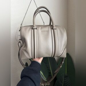 Loved Givenchy Lucrezia Bag Leather Top Handle Bag in Taupe Retails: $2140